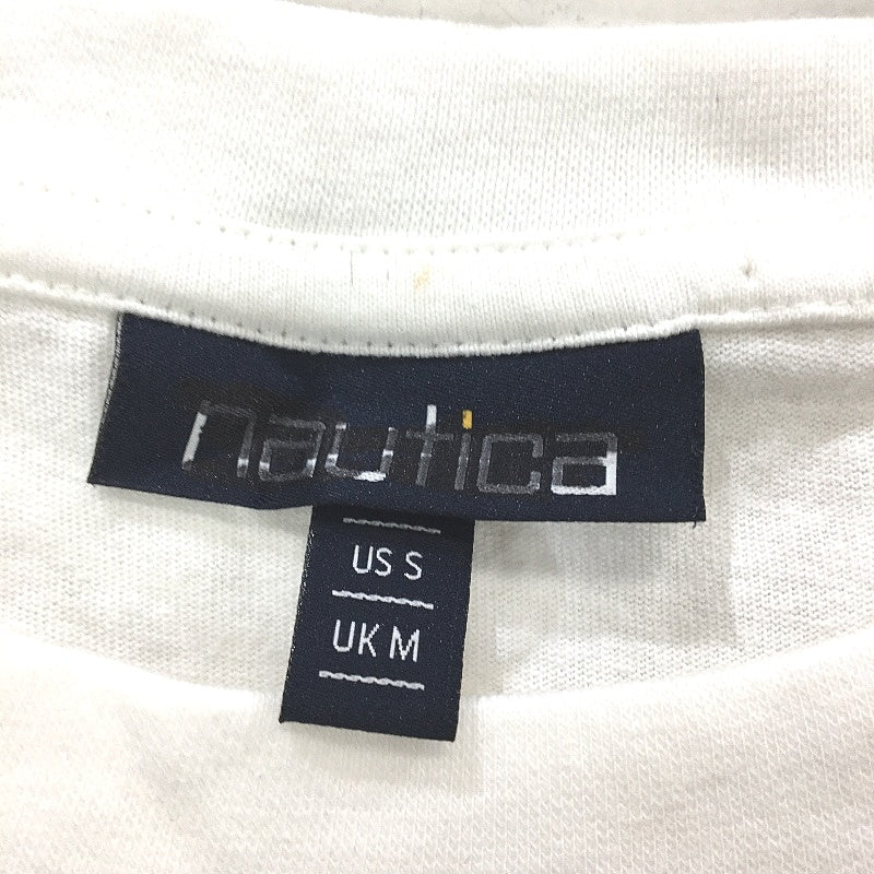 Nautica White 100% Cotton Embroidered Logo Classic Style T-Shirt Mens Size M NEW - Image 4