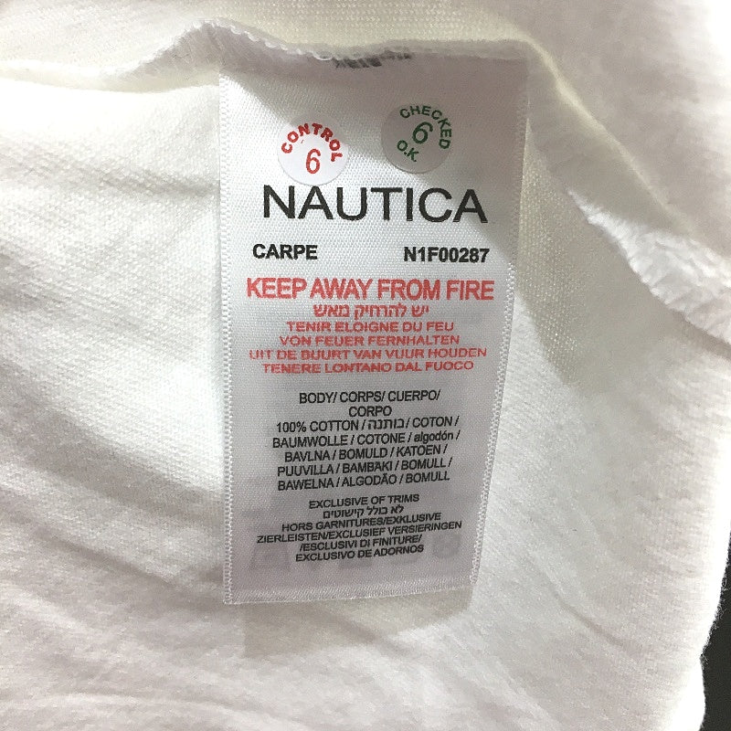 Nautica White 100% Cotton Embroidered Logo Classic Style T-Shirt Mens Size M NEW - Image 5