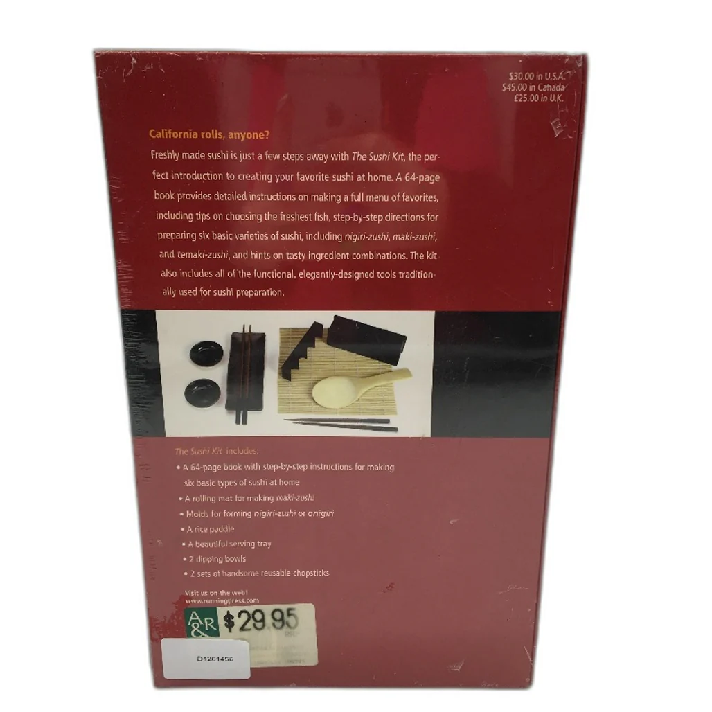 Running Press Book Rolling Mat Rice Paddle Bowls Chopsticks The Suski Kit NEW - Image 2