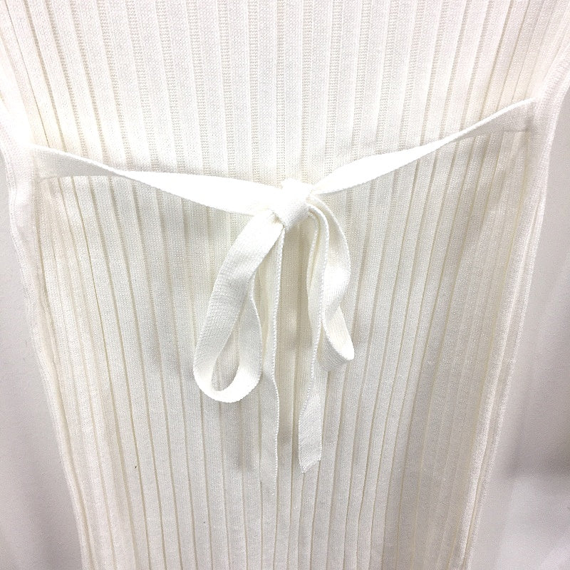 Subtitled White Sophie Long Sleeve Rib Knit Stretch Dress Ladies Size M NEW - Image 3