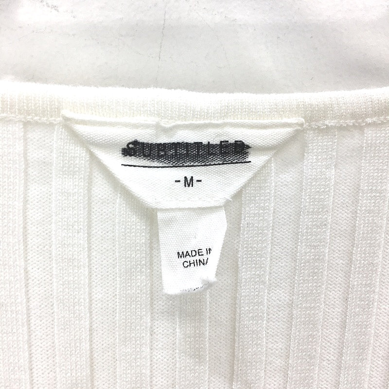 Subtitled White Sophie Long Sleeve Rib Knit Stretch Dress Ladies Size M NEW - Image 5