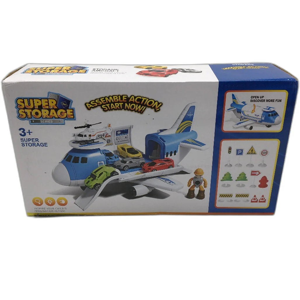 Super Storage Series Airplane 5pc Mini Car and Helicopter Storage Toy NEW - Image 4