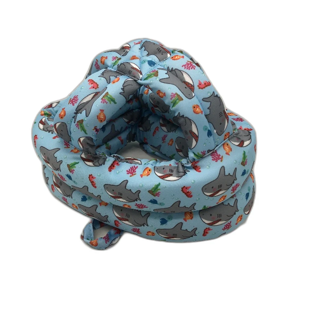 SimplyKids Soft Foam Cushion Baby Infant Blue Shark Headguard Helmet 6-24m NEW - Image 3