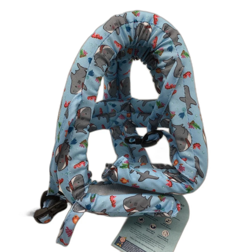 SimplyKids Soft Foam Cushion Baby Infant Blue Shark Headguard Helmet 6-24m NEW - Image 4