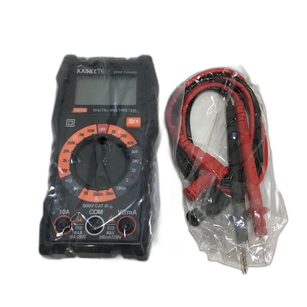 KAIWEETS KM100 2000 Counts Electrician Amp Tester Digital Multimeter NEW - Image 3
