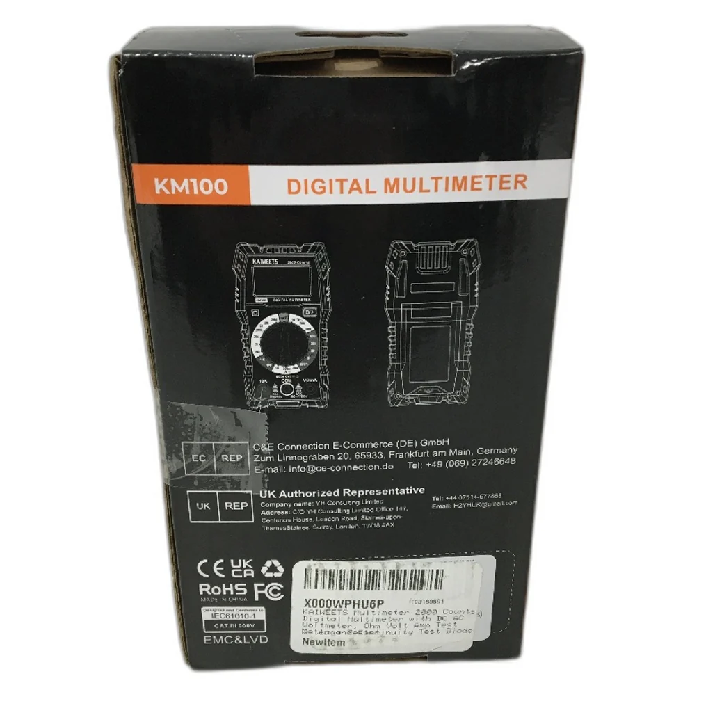 KAIWEETS KM100 2000 Counts Electrician Amp Tester Digital Multimeter NEW - Image 6