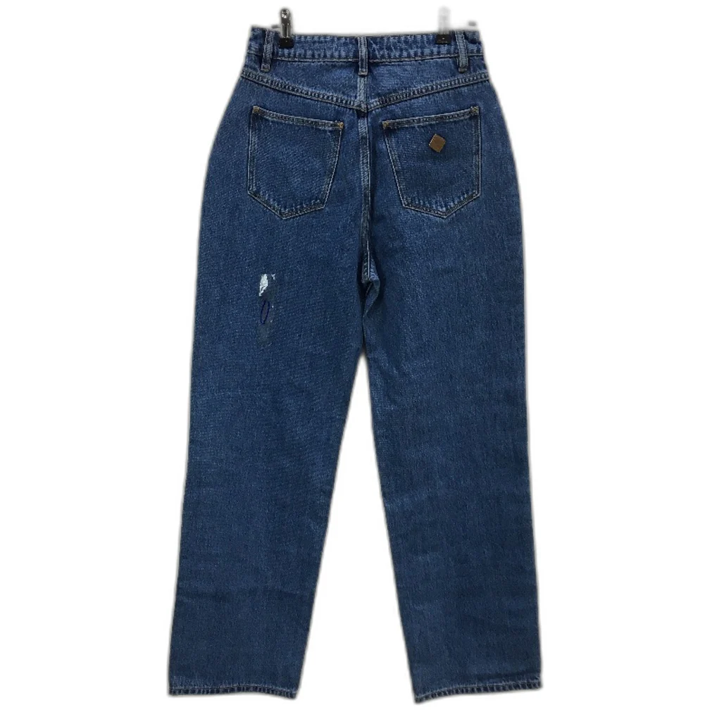 Abrand A Carrie Daria Blue High Rise Denim Jeans Ladies Size 28 / AU 10 NEW - Image 2