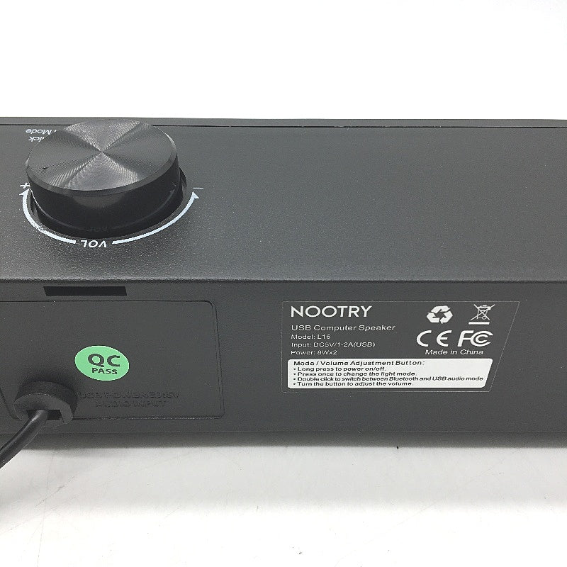 NOOTRY L16 16W Dual HiFi Stereo Dynamic RGB Desktop PC Speaker NEW - Image 3