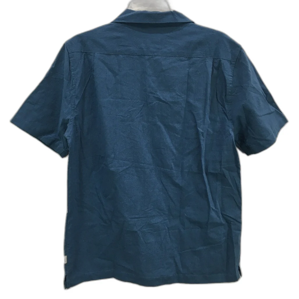 Arvust Short Sleeve Semi Opaque Stripe Blue Resort Shirt Mens Size Small NEW - Image 2