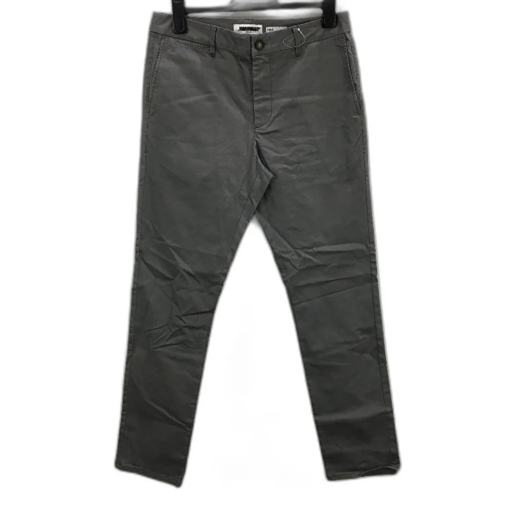 Jeanswest Mid Grey Regular Fit Chino Style Minimalist Pants Mens Size 32 NEW