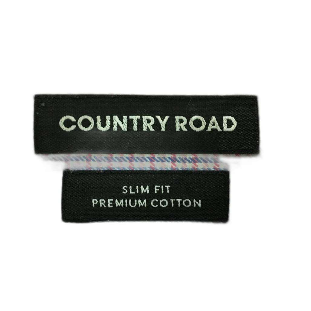 Country Road Slim Fit Premium Cotton Plaid Casual Shirt Mens Size 39/S - Image 3