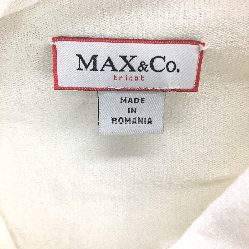 Max&Co Thin Stretch White Long Sleeve Turtleneck Top Ladies Size Medium - Image 4