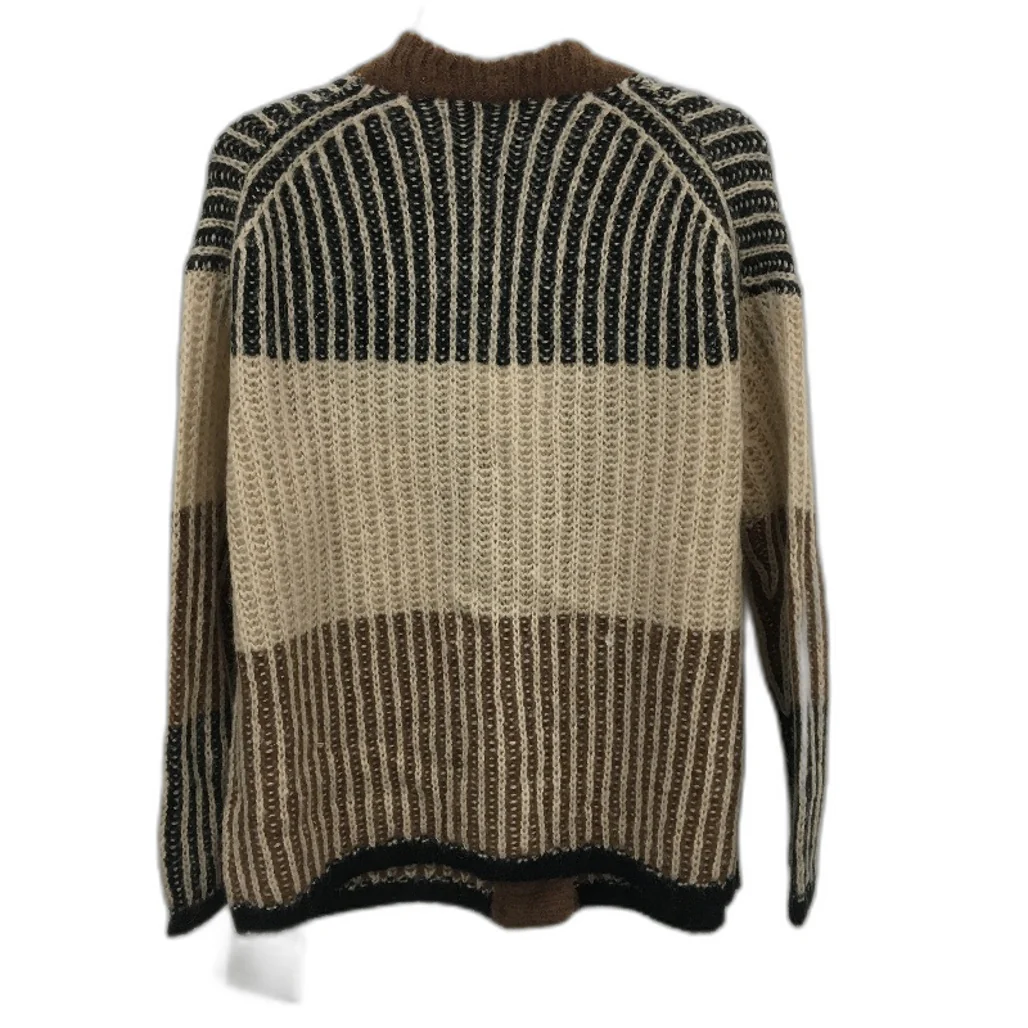 Piper Wool Blend Coffee Toned Knitted Cardigan Ladies Size Small NEW - Image 2