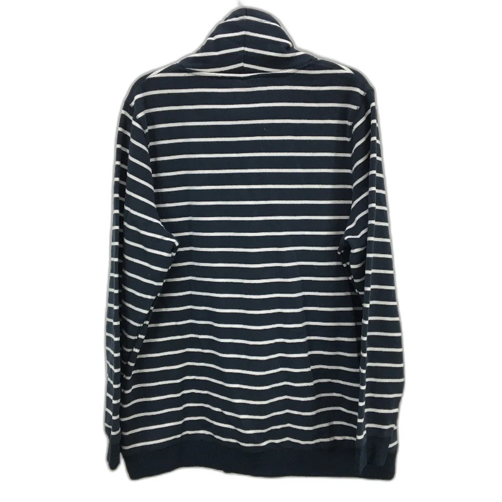 Tog24 Redmire Longsleeve Navy Striped Funnel Neck Sweatshirt Ladies Size 18 NEW - Image 2