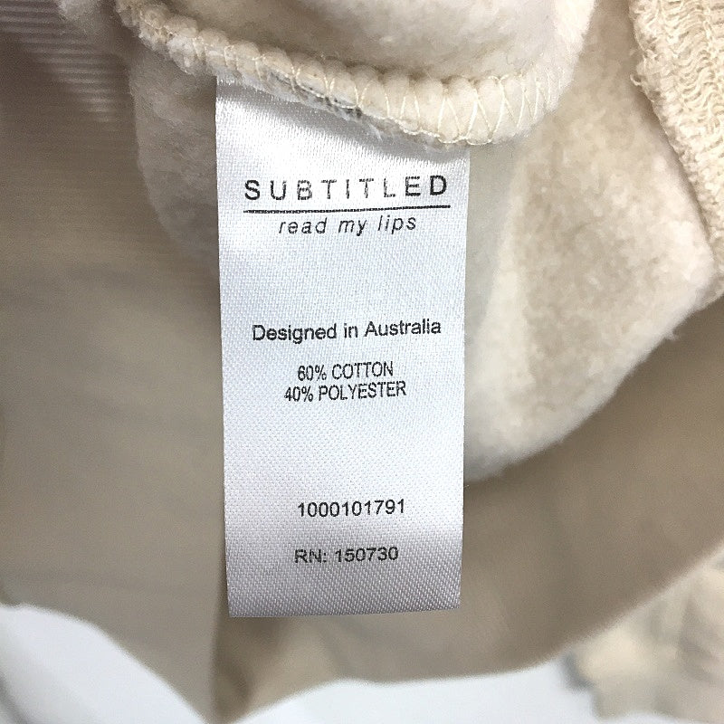 Subtitled Off White State Panelled Zip Front Fleeceboat Jumper Ladies Size M NEW - Image 6