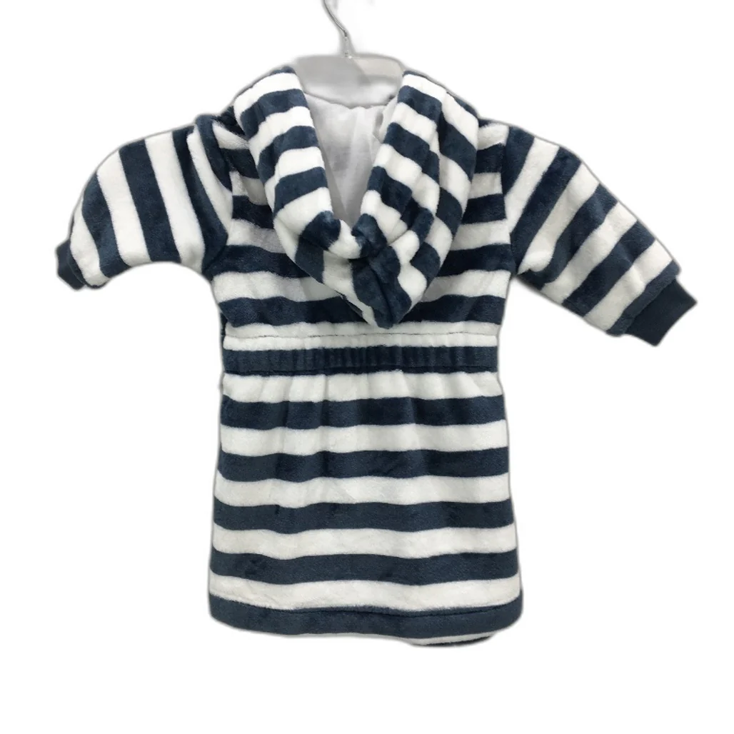 Target Disney Mickey Mouse Navy Stripe Dressing Gown Kids Size 6-12 Months NEW - Image 2