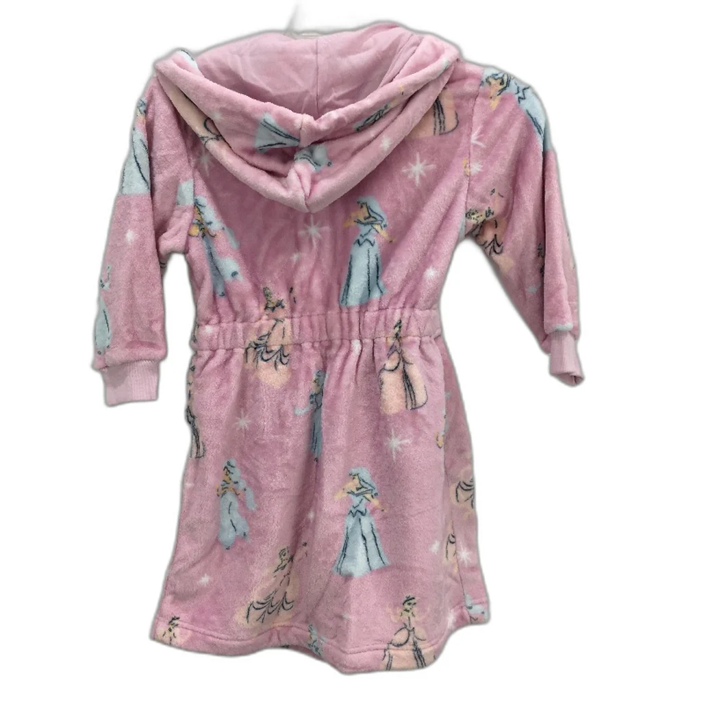 Target Disney Classic Princesses Pattern Pink Dressing Gown Girls Size AU 4 NEW - Image 2