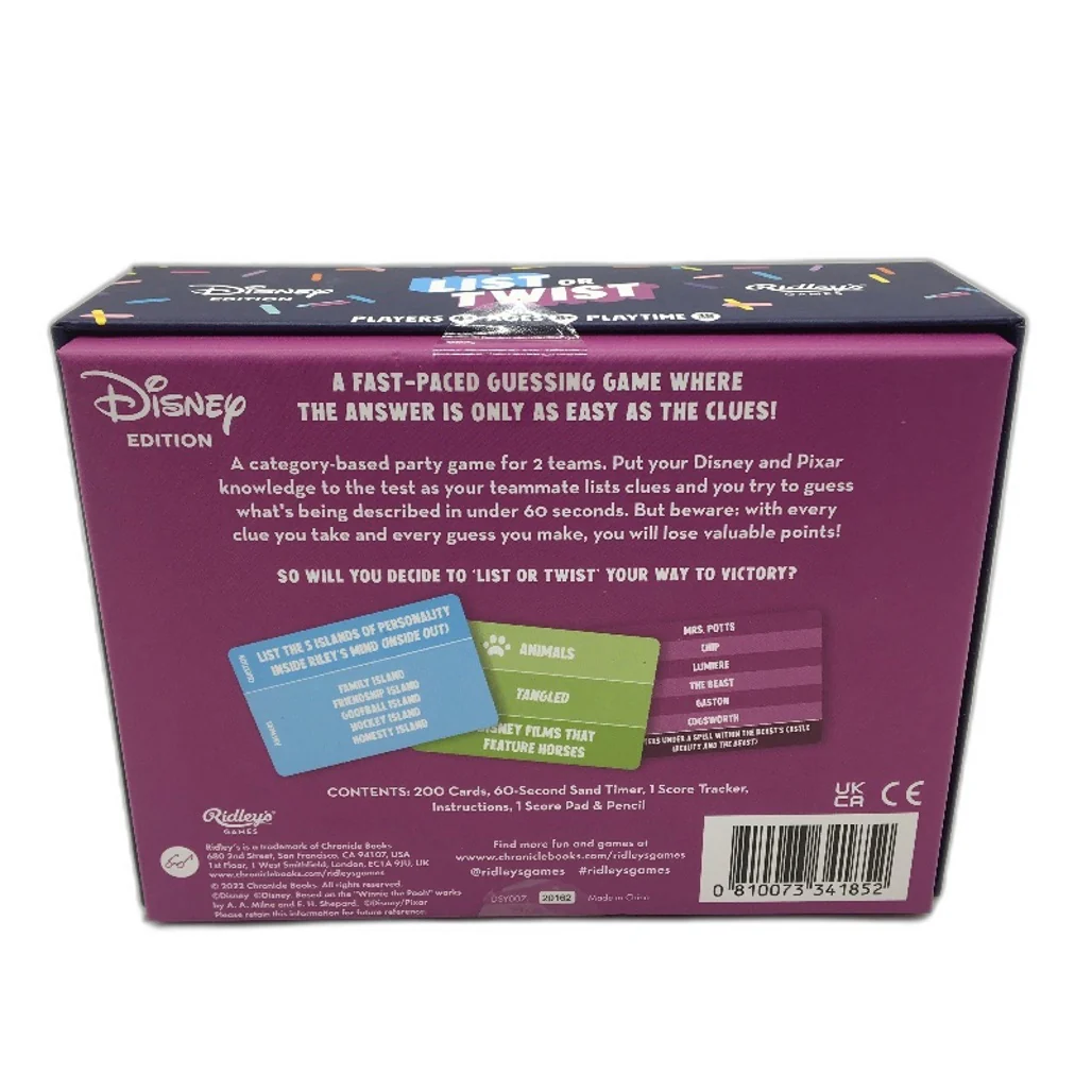 Disney 3pk Selfish Villains Lucky Pups and List or Twist Card Games Bundle NEW - Image 6