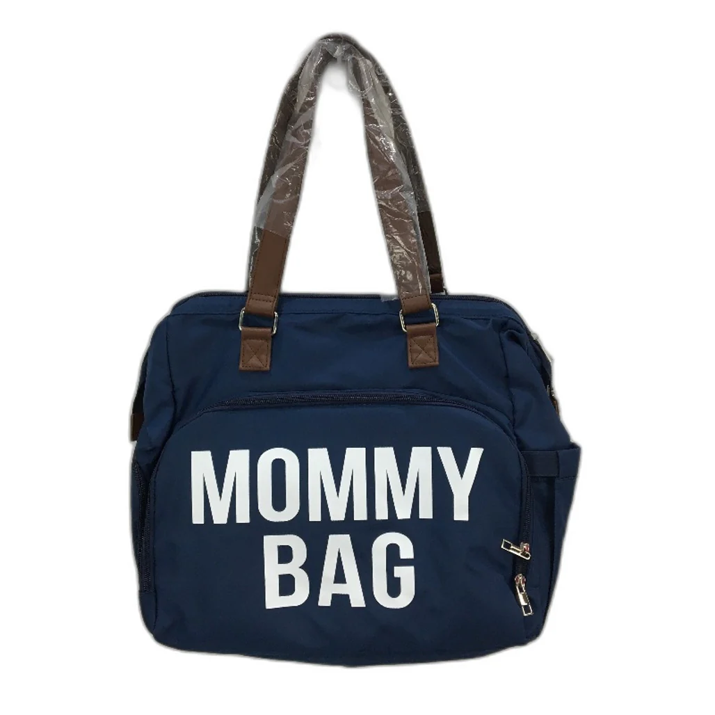 Ssumght 3 Piece Navy Blue Mommy Printed Diaper Bag & Accessory Purses NEW - Image 3
