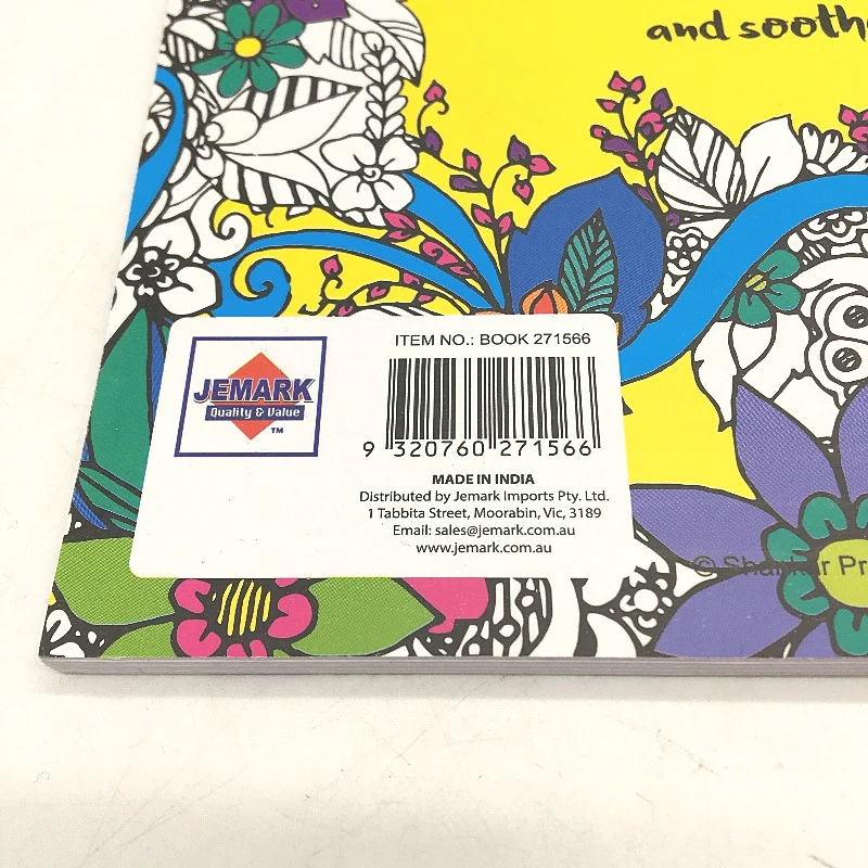 Jemark 2 Pack Joyful & Creative Illustration Adult Colouring Books NEW - Image 4