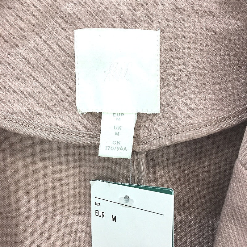 H & M Blush Pink Longline Recycled Polyester Lightweight Coat Ladies Size M NEW - Image 4