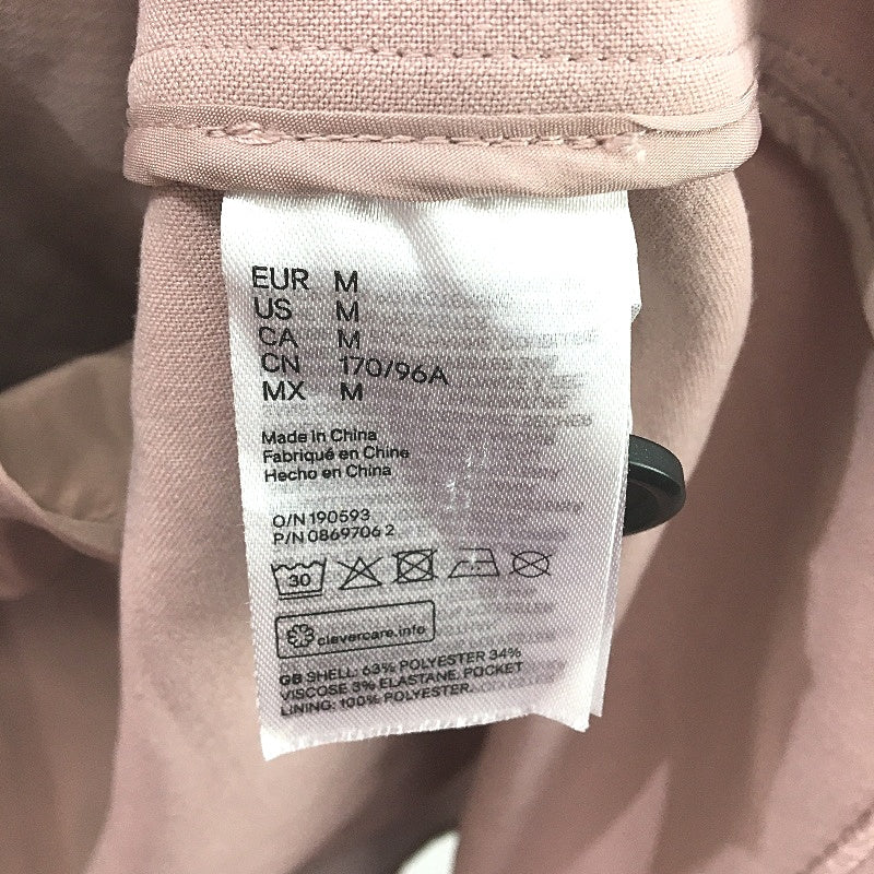 H & M Blush Pink Longline Recycled Polyester Lightweight Coat Ladies Size M NEW - Image 7