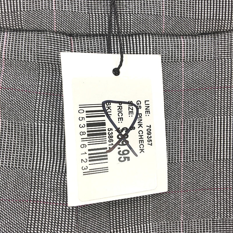 Portmans Black Pink Check Side Zip Casual Slim Fit Pants Ladies Size 8 NEW - Image 7