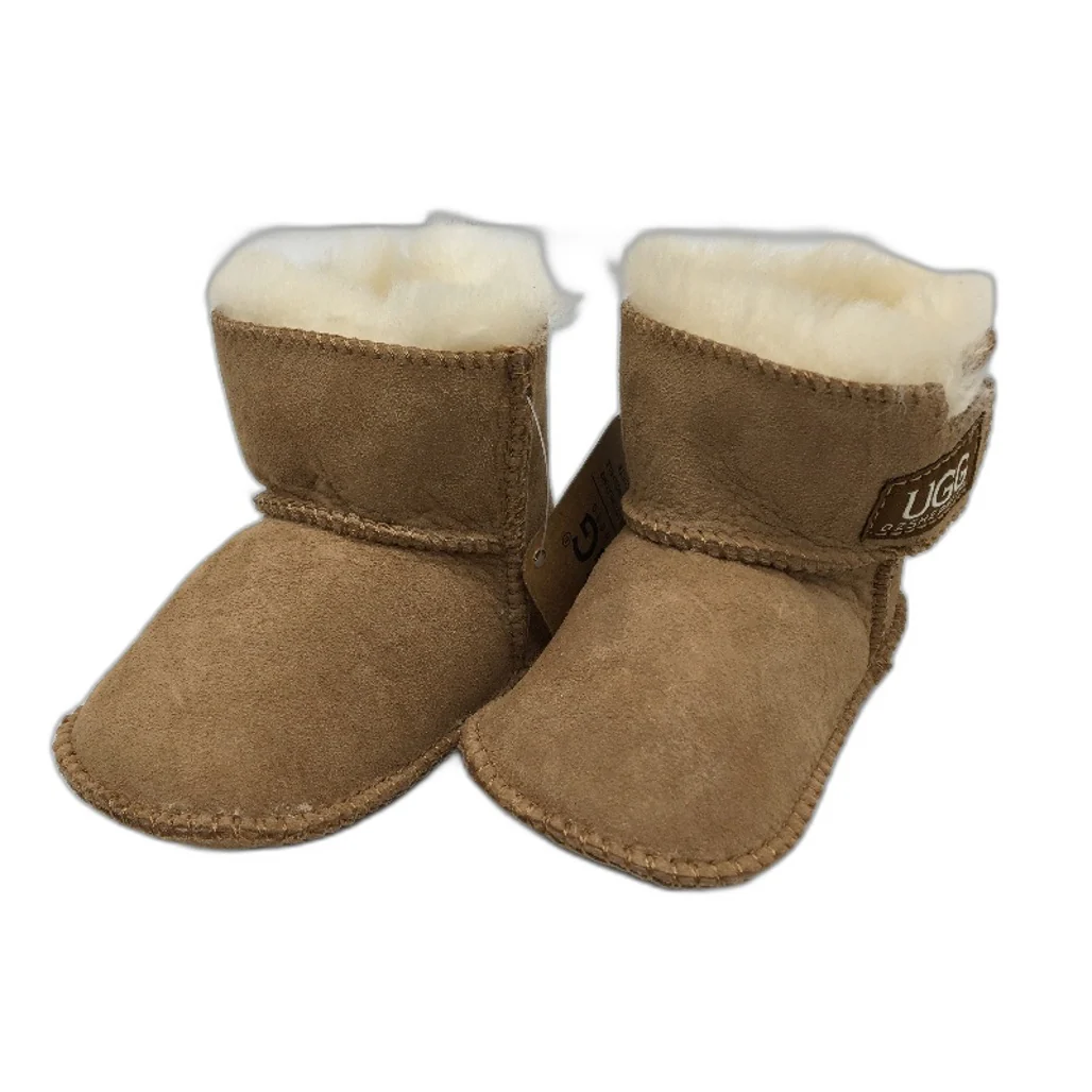UGG Oz Shepherd Baby Toddler Chesnut Sheepskin Booties Size S NEW - Image 3