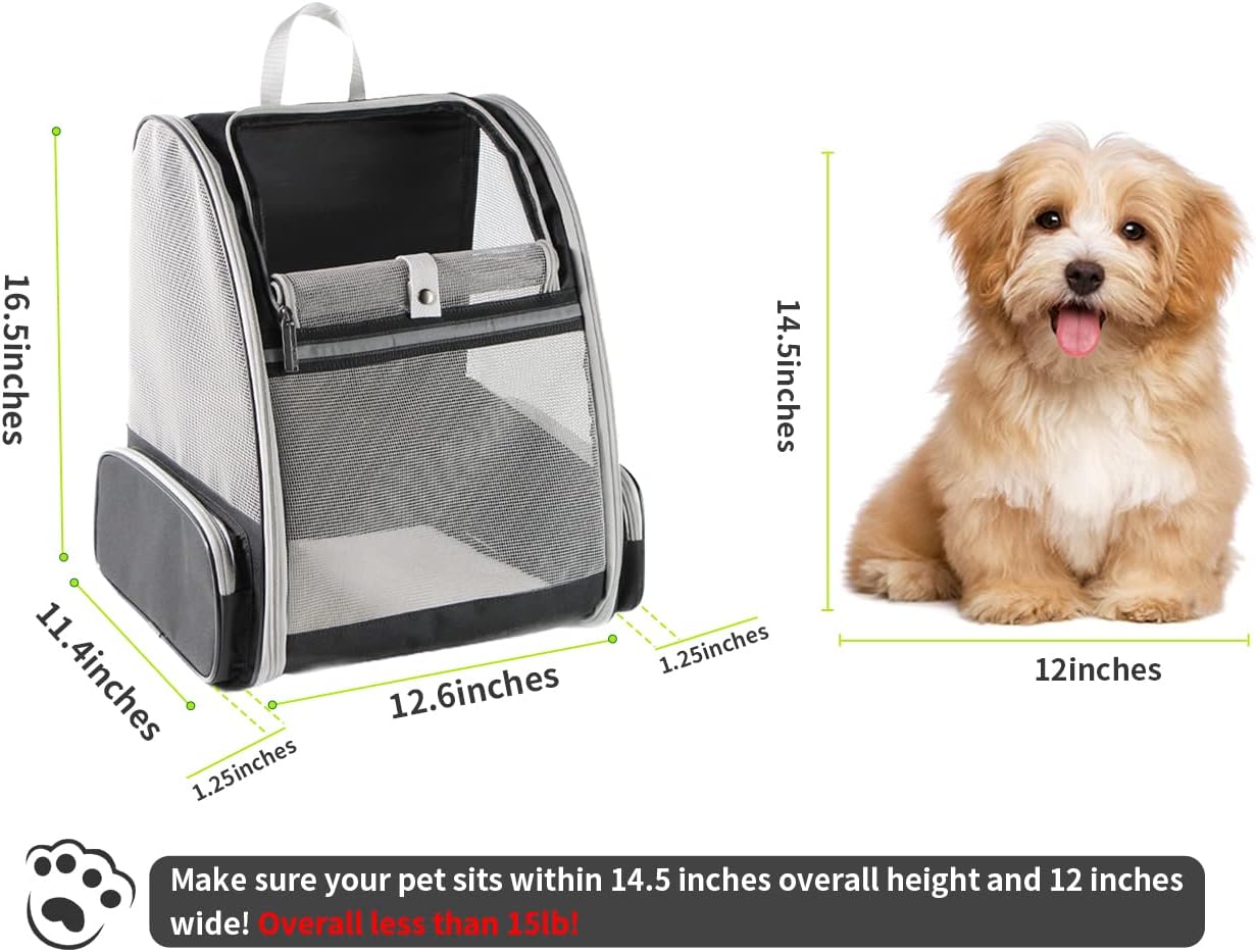Texsens Innovative Traveler Bubble Backpack Pet Carriers for Cats & Sml Dogs NEW - Image 2