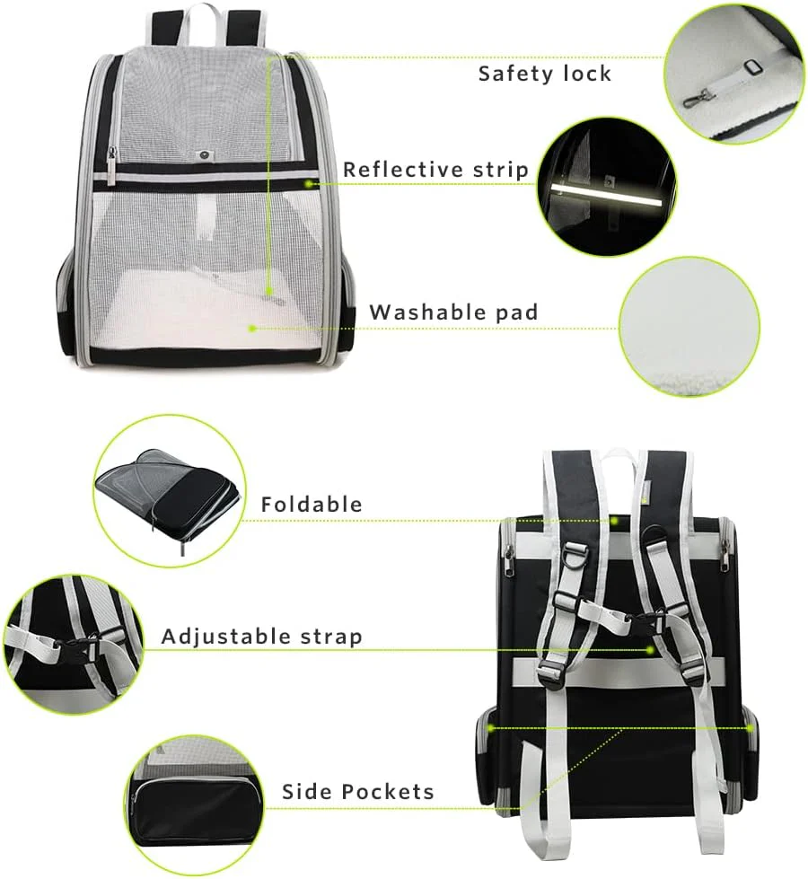 Texsens Innovative Traveler Bubble Backpack Pet Carriers for Cats & Sml Dogs NEW - Image 3