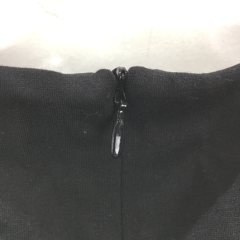 H&M LivaEco Sleeveless Ruched Side Black Midi Dress Ladies Size Small NEW - Image 3