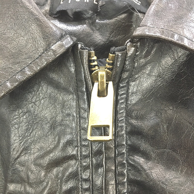 Lioness Eighties Vegan Leather Black Bomber Jacket Ladies Size XS NEW - Image 4