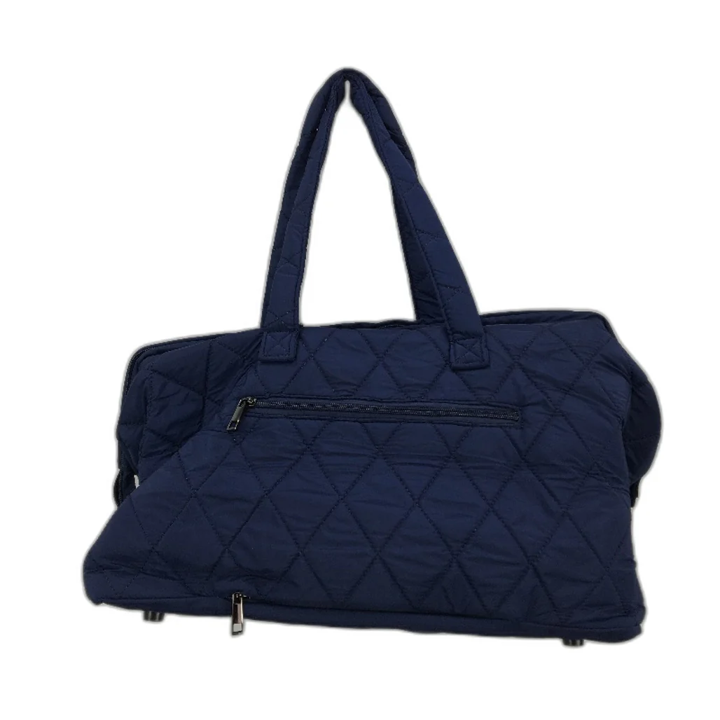 Ssumght 5 Piece Navy Mommy Logo Quilted Diaper Bag Pacifier Mat & Purses NEW - Image 2