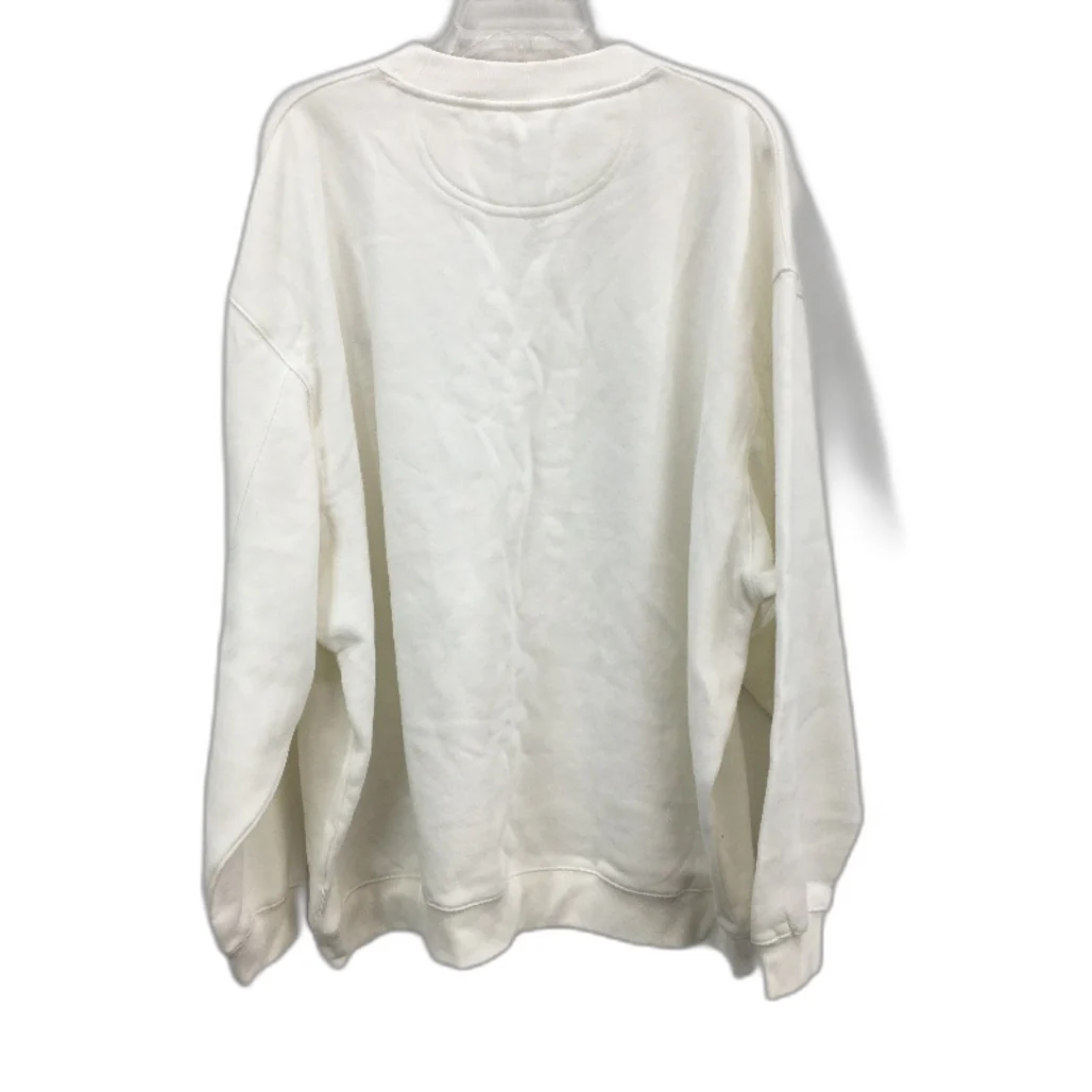 Subtitled Originals White Classic Fleece Crew Neck Jumper Unisex Size XXL NEW - Image 2