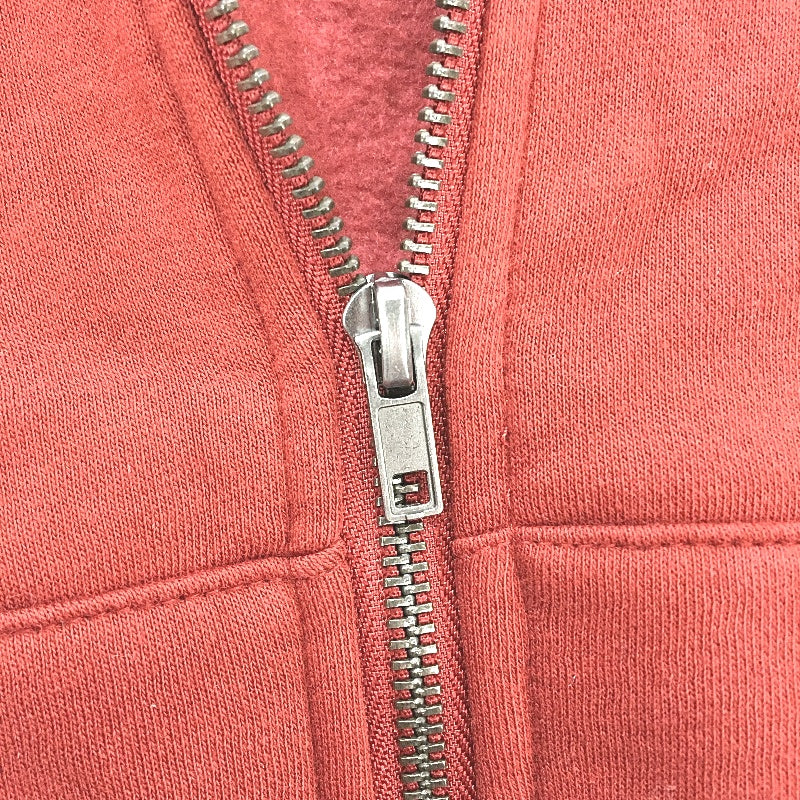Subtitled Originals Rust Red Hooded Crop Short Zip Up Jumper Ladies Size XS NEW - Image 5