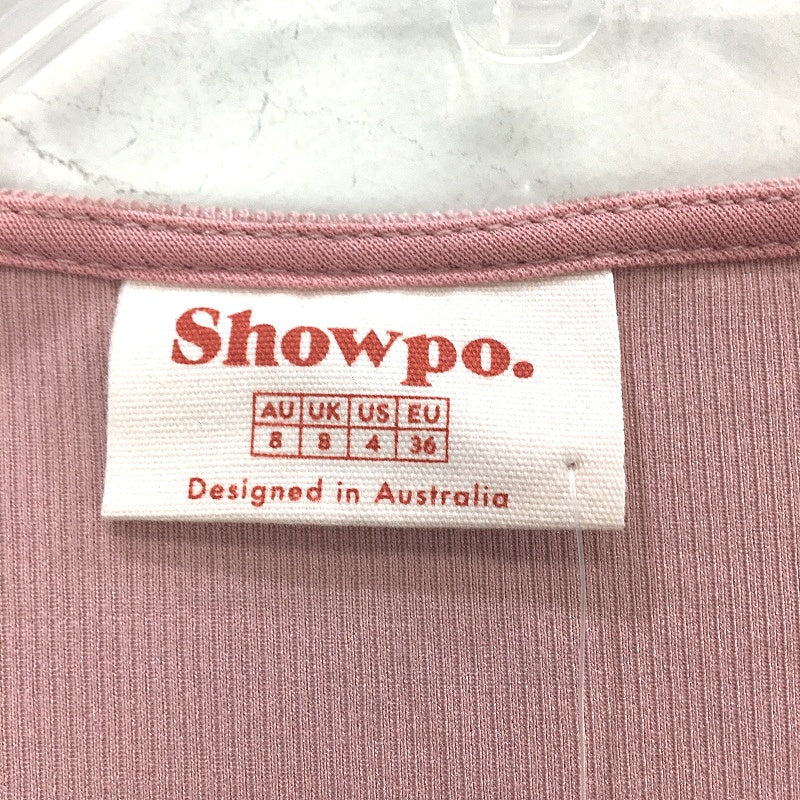 Showpo Blush Pink Short Sleeve Wrap This Is Happening Dress Ladies Size 8 NEW - Image 4