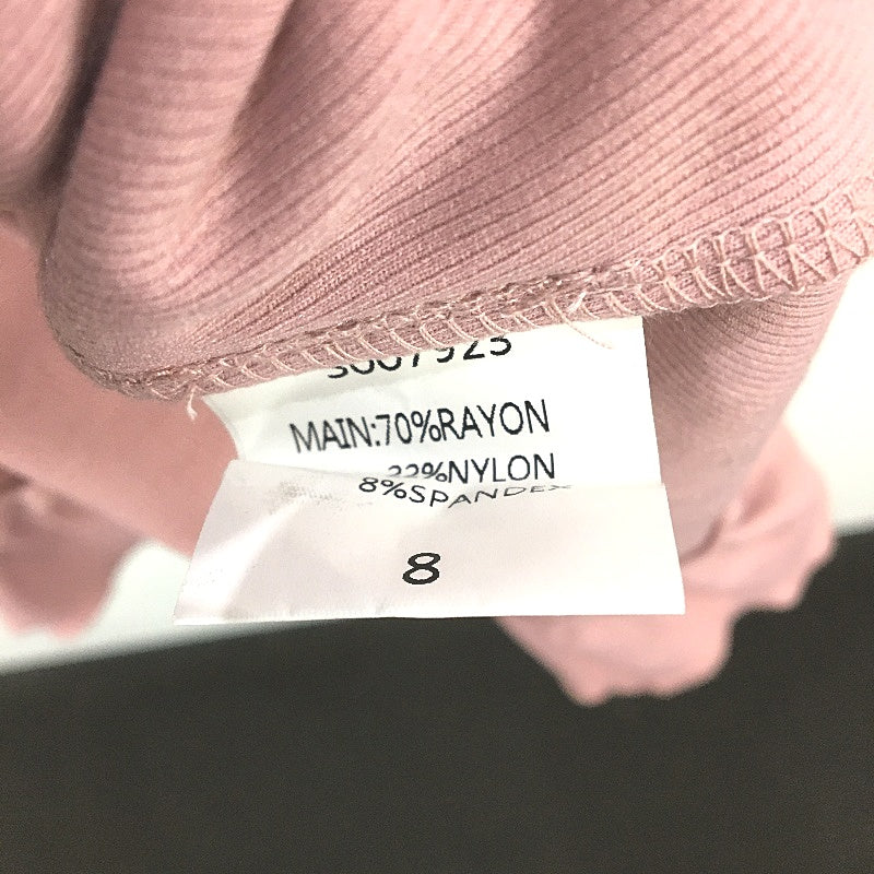 Showpo Blush Pink Short Sleeve Wrap This Is Happening Dress Ladies Size 8 NEW - Image 5