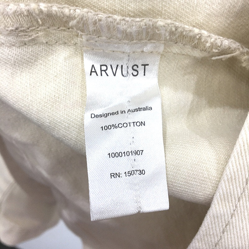 Arvust Sand Stone Denim Long Sleeve Button Up Heavy Shirt Mens Size Small NEW - Image 6