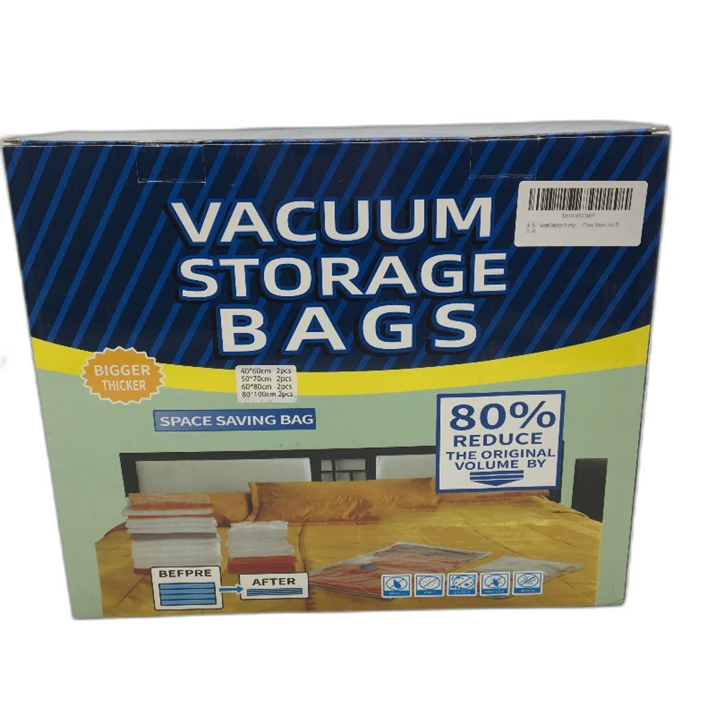 Space Saving Vacuum Storage Bags With Electric Pump 8 Piece Mixed Size Combo NEW