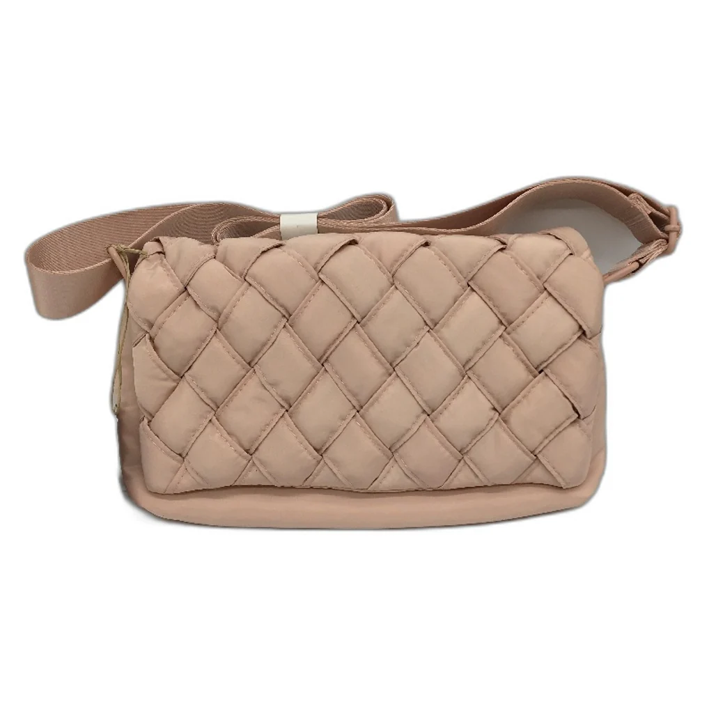 Serra Pink Quilted Crossbody Bag With Adjustable Straps Magnetic Closure New
