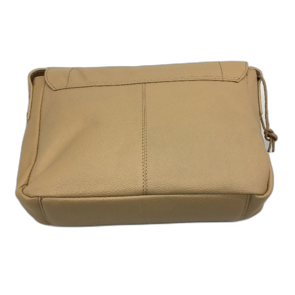 Serra Leather Minimalist Style Crossbody Bag With Adjustable Strap Tan Brown NEW - Image 2