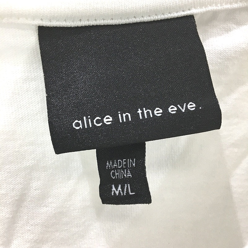 Alice In The Eve Zayla Floral Oversized Tee White Blur Image Ladies Size M/L - Image 3
