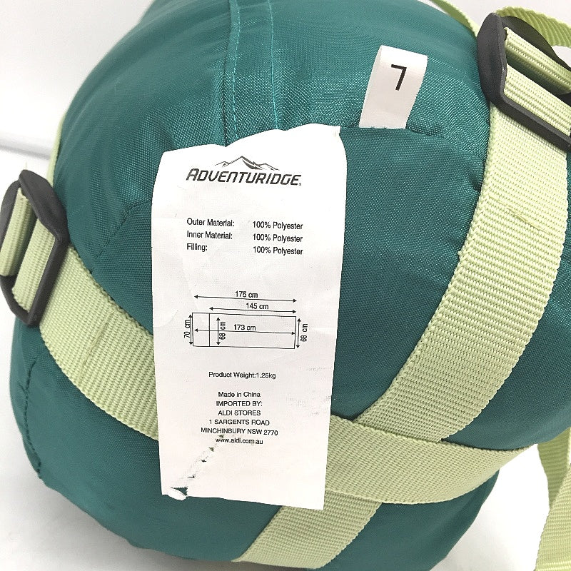 Adventuridge Childrens Envelope Camping Sleeping Bag Green -Left 175cm NEW - Image 4