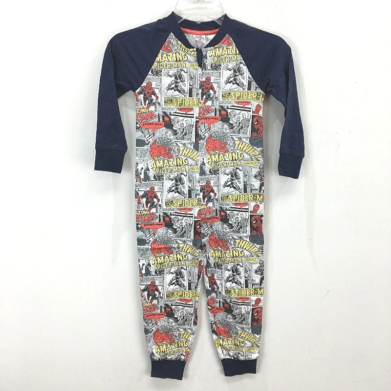 Marvel Spider-Man 2 Pack Fleece & Cotton One Piece Suits Kids Size 4 NEW - Image 3