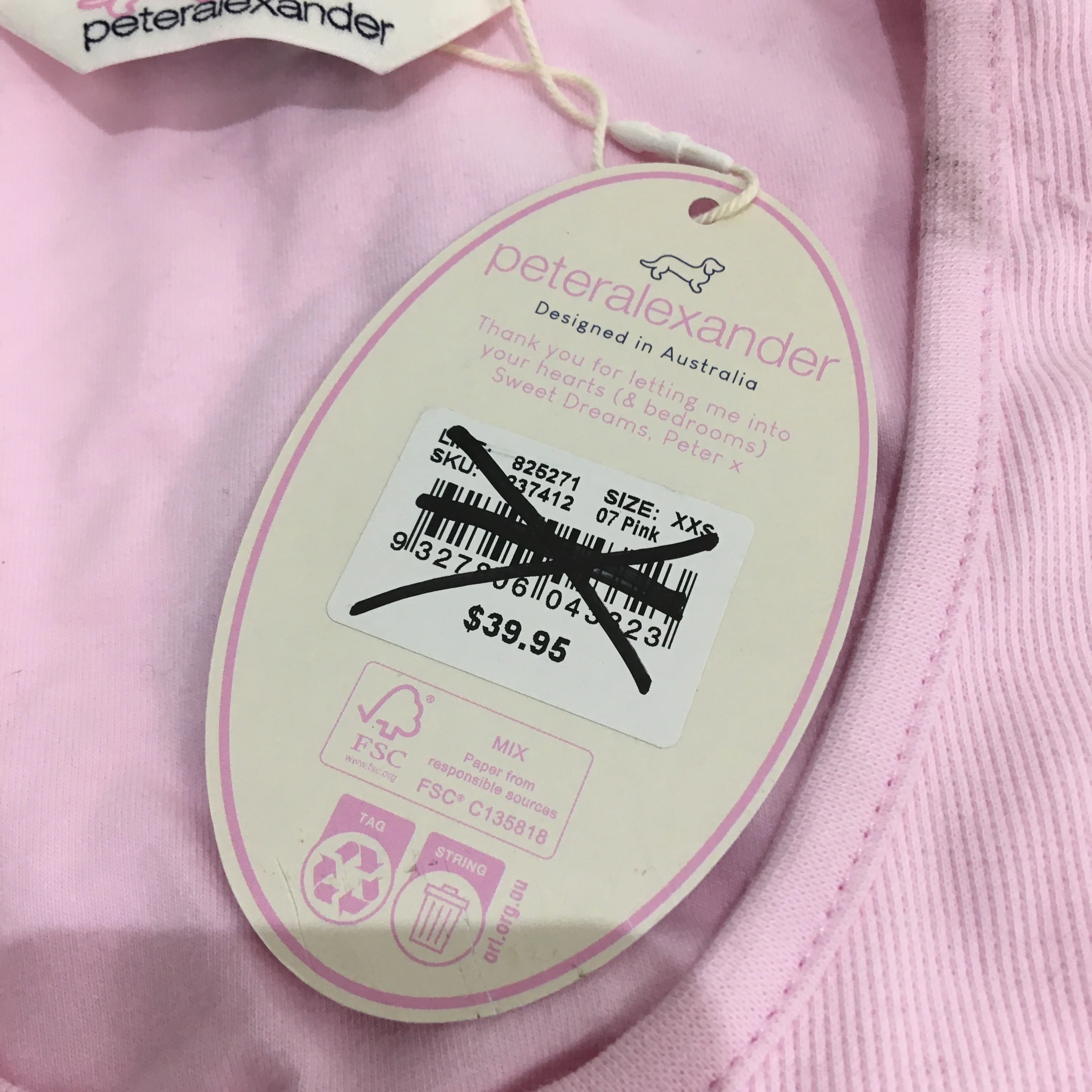 Peter Alexander Classic Pink Ribbed Tank with Shelf Bra Ladies Size XXS NEW - Image 4
