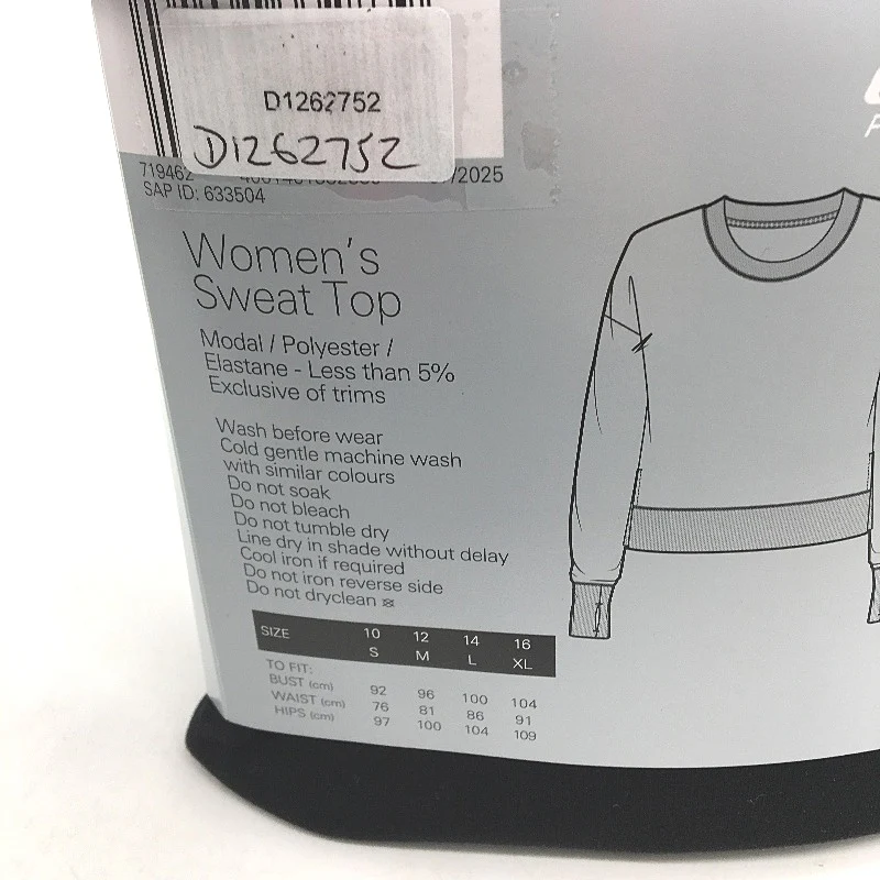 Crane Performance Crew Neck Classic Black Sweater Jumper Top Size M NEW - Image 4