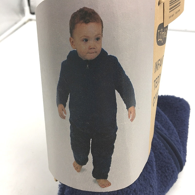 Lily & Dan Navy Blue Teddy Coverall One Piece Suit Babies Size 000 0-3 Month NEW - Image 3