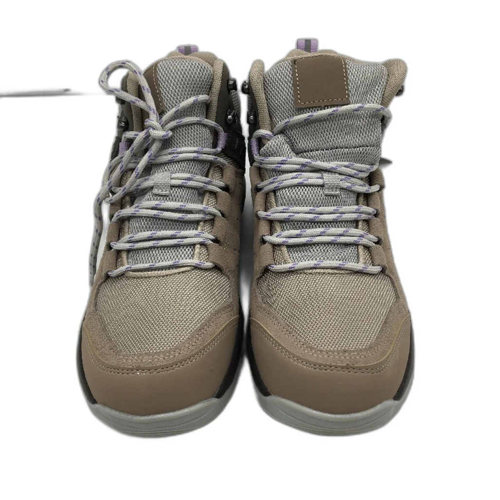 Crane Mid Cut Lace Up Brown Tan Hiking Sneaker Style Shoes Ladies Size 10 NEW - Image 3