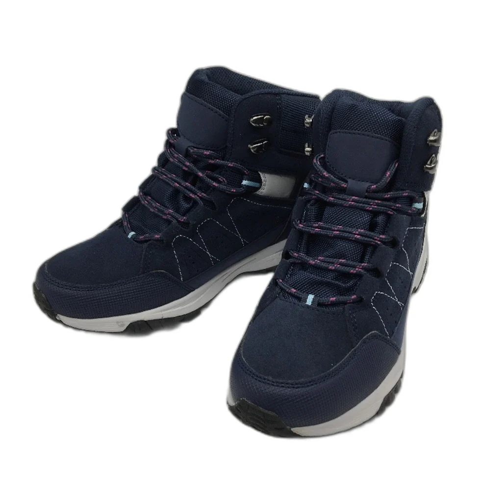Crane Mid Cut Lace Up Navy Blue Hiking Sneaker Style Shoes Ladies Size 8 NEW - Image 2