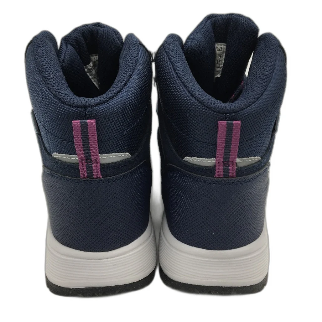 Crane Mid Cut Lace Up Navy Blue Hiking Sneaker Style Shoes Ladies Size 8 NEW - Image 5
